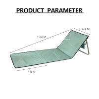 Cama de playa plegable 156x53x42cm, adecuada para playa, dormitorio, sala de estar, ampliamente aplicable, fácil de transportar. - details 1