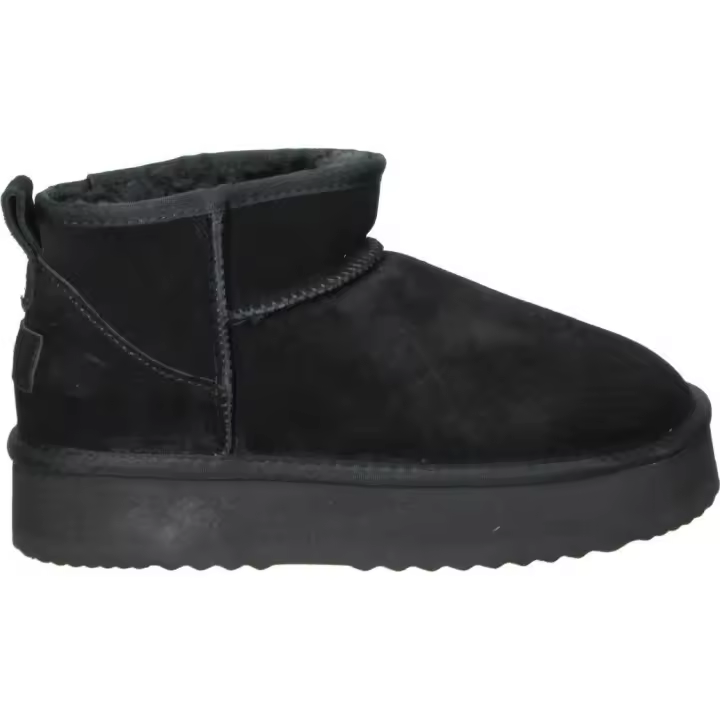 SKYDIVA | Botines Australianos Skydiva para Moda Joven – Botín con Plataforma en Color Negro – Botines sin Cierre – Slip on – Con Borreguito – Moda – Cómodos y Versátiles – Modelo K31224 - 1