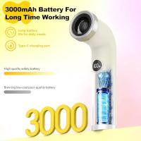 Portable Handheld Fan,100-Speed Adjustable Mini Air Turbo Fan with Digital Display,3000mAh Battery Rechargeable Personal Fans,Lightweight Color Cooling Fans for Travel/Outdoor/Vacation