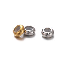 10Pcs Bolas Ajustables De Acero Inoxidable Con Anillo Antideslizante Dorado Para La Fabricación De Joyas Tamaños 6/7/8/10mm - details 2