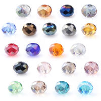 Cajas De 1050 Piezas De Contas De Cristal AB Facetado 6mm En 21 Colores Para DIY Joyería De Collar Y Aretes Forma Redonda - details 1