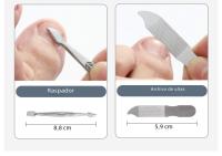 Kit De Manicura Y Pedicura En Acero Inoxidable Herramientas De Cuidado De Uñas Y Pies Incluye Tijeras De Cutícula Y Afeitadora De Piel Muerta - details 19