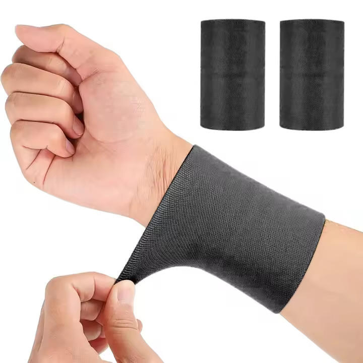 Muñequera, 1 Par 20-30mmhg Muñequera Tendinitis Muñeca para Túnel Carpiano, Tendinitis, Distensiones y Esguinces, Muñequeras Elástica para Mujeres y Hombres, Muñequera Tunel Carpiano (Medium, Negro) - 1
