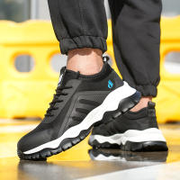 Zapatos De Seguridad Para Hombre Talla 48 Antipinchazos Y Antideslizantes Suela De EVA Capa Superior De Tejido Mocasines Respirables Para Trabajo - details 13
