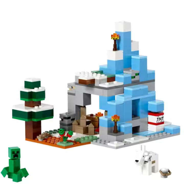 Bloques De Construcción Compatible MOC Sets MC My World Serie Los Picos Helados Juguete Para Niños Regalo Material ABS Tamaño Pequeño - 1