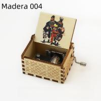 Caja de música manual de madera, con tallado retro (o talla antigua) - Regalo de cumpleaños con impresión a color - details 20