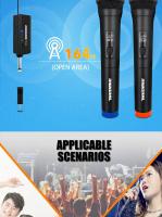 Sistema De Micrófono Inalámbrico UHF Dinámico Handheld Para Fiestas Iglesia DJ Bodas KTV En Casa Conjunto De Micrófonos Multifuncional - details 7