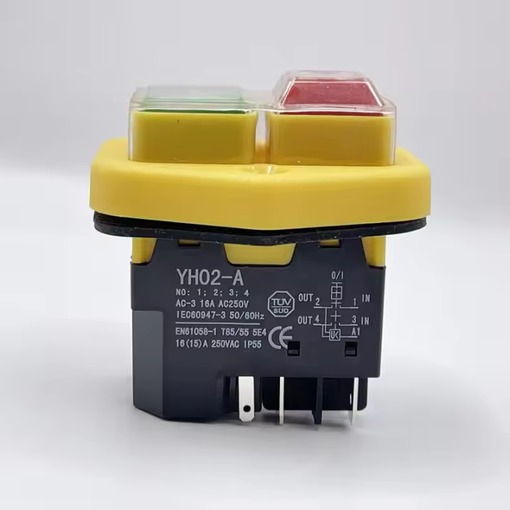 Interruptor Libre de Tensión 220V KJD17 B - Interruptor Electromagnético - Alta Calidad - Protección Contra Subtensión - Resistente Al Agua - Protección Contra Fallas de Energía (5 Pines) - 1