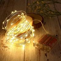 Luces De Fairy LED 5M Con Pilas Operadas Cadena De Luces De Hierro Cuádruple Para Jardín Fiesta Bodas Navidad Decoración - details 1
