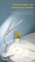 Lámpara De Lectura LED Doble Con Pinza Y Control Táctil Dimmer Protección Ocular Para Dormitorio Estudio Oficina - details 7