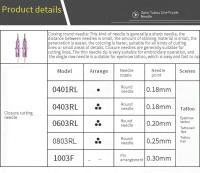 20PCS YILONG Desechable Cartridge De Tatuaje Agujas 1RL/3RL/3F/5F 0.18/0.2/0.25/0.3MM Para Maquillaje Permanente Cejas Y Tatuajes - details 1