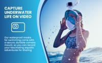 Máscara De Snorkel Con Visión Amplia Antifog Y Antirotura Para Adultos Y Adolescentes Con Montura Desmontable Para Cámara - details 0