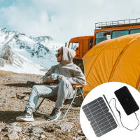 Panel Solar Pequeño 5W 5V Con USB DIY De Silicio Monocrómico Impermeable Para Camping Poder Portátil Panel Solar - details 8
