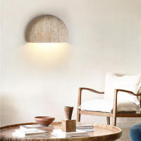 Lámpara De Pared Retro De Piedra Wabi-Sabi Para Sala De Estar Dormitorio Café Homestay Atmosfera Iluminación Diaria Fuente De Alimentación AC Vínculo De Certificación Ce Origen China - details 2