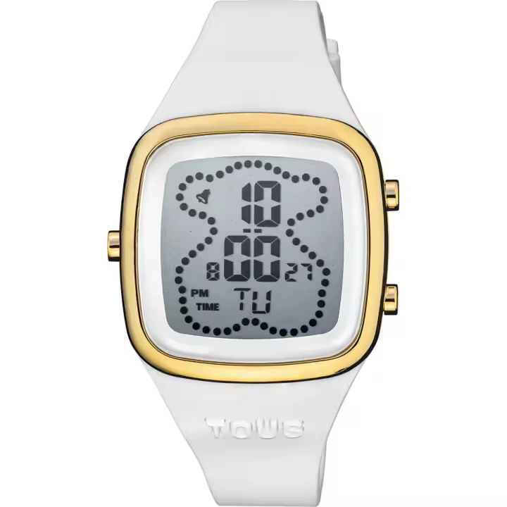Reloj Tous B-Time digital CON REGALO JOYERO TOUS correa de silicona blanca y garantía y packaging oficiales de la firma - 1