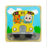 COCOMELON - 3D Wooden Puzzles - 2 rompecabezas de madera 3D - Juguetes de aprendizaje - Coleccionable - Edad recomendada mayores de 1 año - details 0
