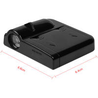 Lámpara De Bienvenida LED HD Para Puerta De Coche Proyector De Sombra De Logo Luz Para Mitsubishi Pajero Outlander Lancer 10 9 ASX RALLIART L200 - details 2