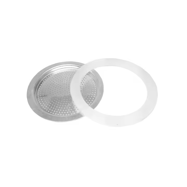 Magefesa - Set de Juntas + Filtro Silicona Compatible con Cafetera Italiana, Modelos KENIA, COLOMBIA, JAMAICA - 1