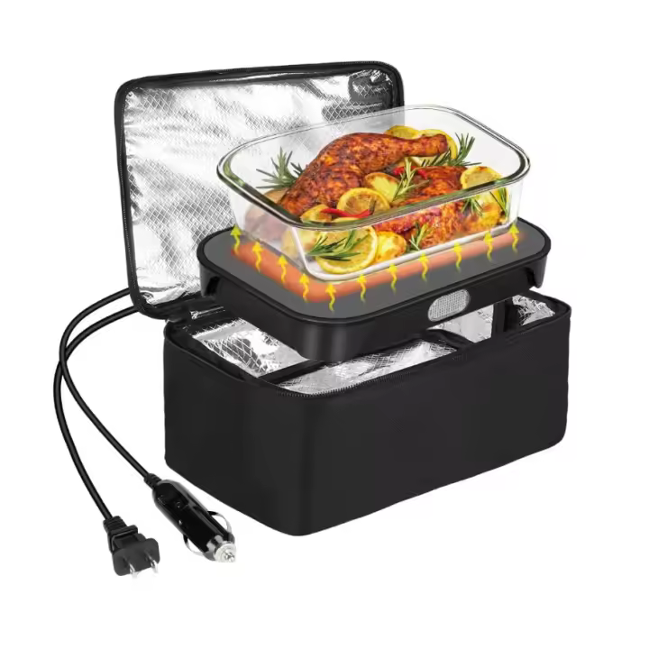 Fiambrera eléctrica juego de loncheras y recipientes para calentar alimentos de acero inoxidable, 12V, 24V, 110V, 220V-A3 - 1