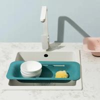 Cesta De Enjuague Retráctil Para Cocina Organizador De Plástico Ajustable Para Frutas Y Verduras Cesta De Almacenamiento Para Lavado De Cocina Accesorio Doméstico - details 1