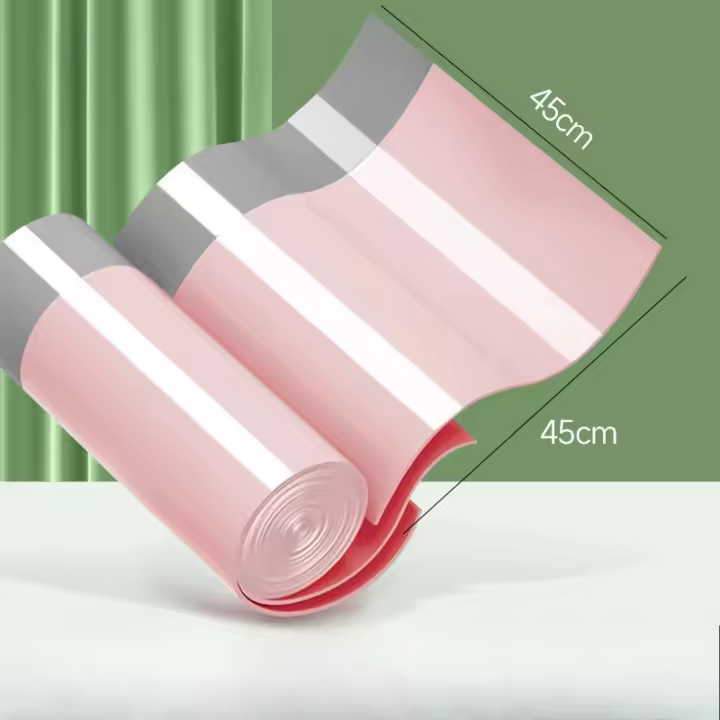 Bolsas De Basura De Capacidad Grande Con Cordón 50/100PCS Para Cocina Hogar Desechables De Alta Resistencia Color Rosa - 1