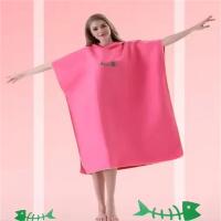 Toalla De Baño Con Capucha Microfibra Para Hombre Y Mujer Secado Rápido Ropa De Baño Poncho De Playa Para Natación Sauna Viajes - details 4