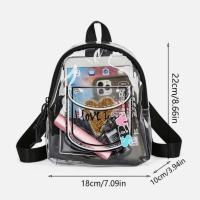 Mochila Grande De Transparencia En Gel Para Moda Bolsa De Compras Estilo Juego Material Principal No Tejido Línea De Color - details 1