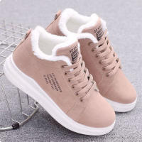 Botas De Nieve Para Mujer Botines De Piel De Velvet Suave Y Cálida Con Suela De Goma Zapatos De Invierno Con Forro De Algodón Talla Mediana (3cm-5cm) - details 1