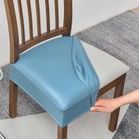 Cubiertas De Silla De Comedor En Cuero PU Impermeable Modernas Y Duraderas Antipolvo Para Hogar Y Hotel Cubierta De Cojín Elástica - details 71