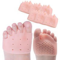 Almohadillas De Silicona Para Dedos Separador Del Dedo Del Pie Alivio Del Dolor Corrector De Valgus Hallux Inodoros Para Zapatos Cuidado Del Pie - details 3