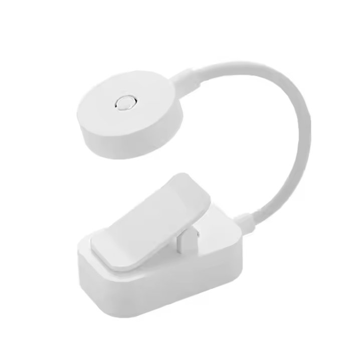 Lámpara De Libro Plegable Mini Con Clip Luz Nocturna LED Recargable USB 3 Modos Protección Ocular Dimmer Continuo Flexible Para Lectura En La Habitación - 1