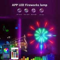 Tira De LED RGBIC Colorida Con Control Por Voz Y Timer Para Ambiente Fuegos Artificiales USB Para Decoración De Hogar Y Musica - details 10