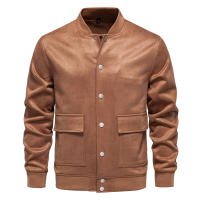 Chaqueta con cuello levantado para hombre, uniforme de béisbol informal, talla europea, ante nuevo, otoño e invierno, 2024 - details 10