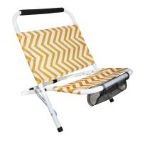 MIRAMAX-Silla De Playa Zigzag Amarilla,Silla Plegable de Exterior portátil con Respaldo,Tela cómoda,Silla de Camping Plegable 62X47XH47cm - details 0