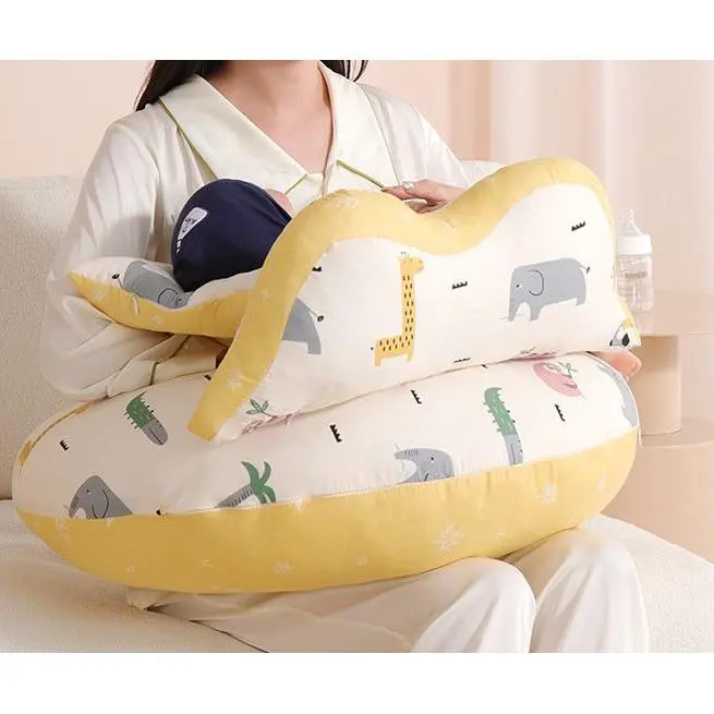 Almohada de lactancia para bebés recién nacidos, almohada de lactancia multifuncional para aliviar la fatiga de las manos, almohada de lactancia durante el confinamiento - 1