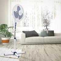 Avant Ventilador de pie Ventilador Oscilante 45W con 3 velocidades  Altura regulable hasta 40 cm  16 Pulgadas  Base redonda  Azul - details 1