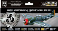 ACRYLICOS VALLEJO AIR WAR: US ARMY AIR CORPS EUROPAN THEATER WWII SET VALLEJO 71182 - CONJUNTO DE PINTURAS PARA MODELISMO - details 0