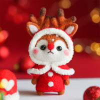 Kit De Tejido De Lana KRABALL Para Decoraciones De Navidad Muñeco De Nieve De Lana Herramienta De Artesanía DIY Regalo De Navidad - details 3