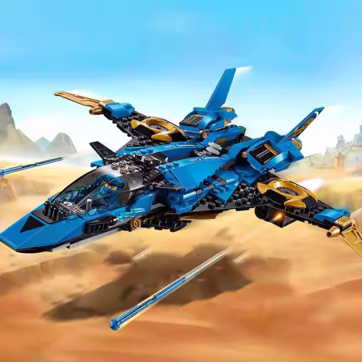 Jay Walker Storm Fighter Element Espacioso Máquina Voladora Shenlong Serie Fantasma Bloques De Construcción Para Niños Juguetes Educativos De Artesanía Pequeña Tamaño Compatible Con Lego ABS No Requiere Baterías - 1