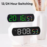 Reloj De Mesa Digital Con Control De Voz Alarma Dual Temporizador Modo Nocturno 12/24H LED Reloj De Pared Para El Despacho - details 2