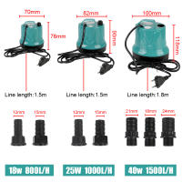 Bomba De Agua Submersible Para Acuario Piscina 18W 25W 40W 800-1500L/H Filtración Y Limpieza Silenciosa Con Boquilla - details 6