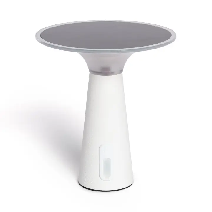 Ledkia Lámpara de Mesa Solar Exterior LED Metal Portátil con Batería USB Recargable Soucha Negro - 1