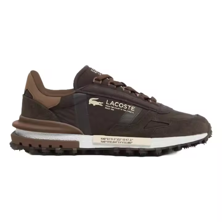 Zapatillas Lacoste Marrones Elite Active 12 Dark Brown Cómodas y Ligeras - 1