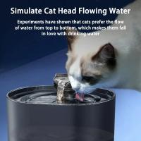 Fuente De Agua Para Gatos Con Filtro Y Bomba Eléctrica USB Silenciosa Dispensador De Agua Para Mascotas Auto Recirculante Forma De Oreja De Gato - details 1