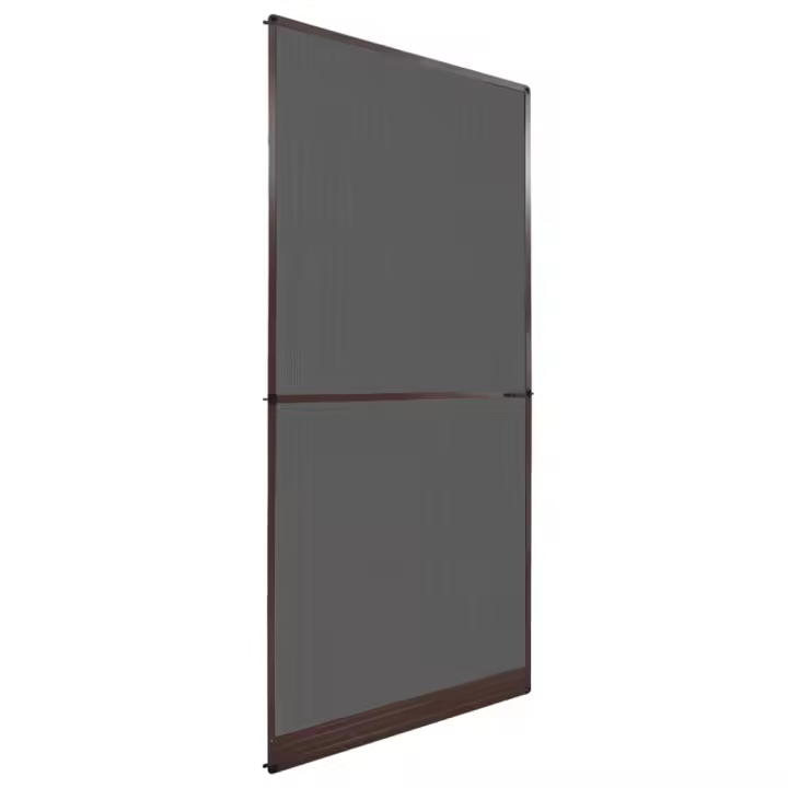 Mosquitera con bisagras para puertas marrón 100x215 cm - 1