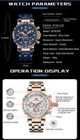 Reloj De Pulsera De Cuarzo MINI FOCUS Para Hombre Con Cronógrafo Y Manos Luminosas Acero Inoxidable Bisel Redondo Resistente Al Agua - details 8