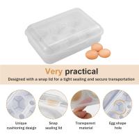 6 girds contenedor de huevos, caja de almacenamiento de huevos de plástico a prueba de golpes protección para camping picnic viaje cocina al aire libre - details 1