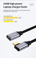 Cable De Extensión USB C 5A Macho-Hembra Ángulo De 90 Grados Carga Rápida USB Type C 3.1 PD100W Para Dispositivos Móviles Y Computadoras - details 5