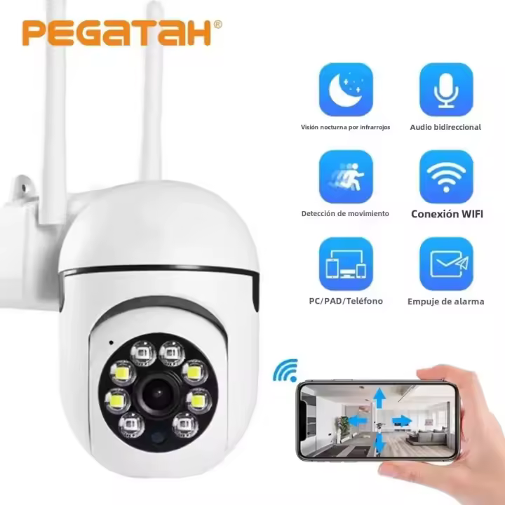 Cámara IP De Seguridad Exterior Wifi 1080P 2.4G Con Zoom 4.0X Monitorización Inalámbrica Alarme Protección Y Visión Nocturna - 1