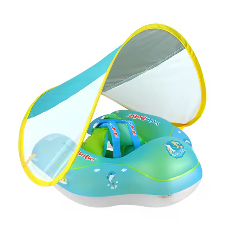 Anillo de natación para bebés Swimbobo, anillo de natación para niños, anillo de natación para axilas, protección solar, sombrilla - 1
